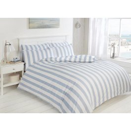 Striped Bed Linen Bundle, Blue and White