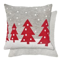 Christmas Cushion Cover Tree, Light Grey