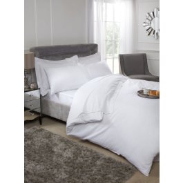 100% Cotton 200 TC Bed Linen White