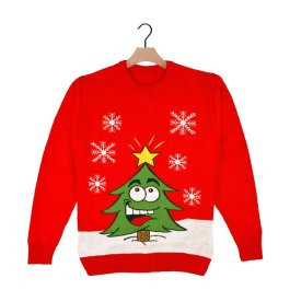 Christmas Tree Jumper Red for Kids