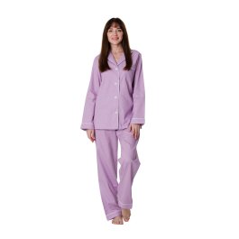Women's Amara Long Sleeve Full Pajama Set, Purple