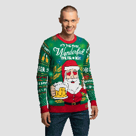 Men's The Most Wonderful Time For A Beer Christmas Sweater