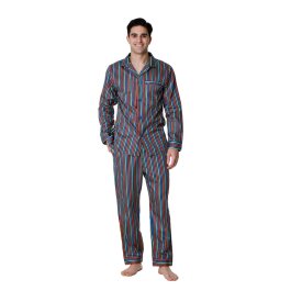 Luxury Men's Domenico Cotton Pyjamas Stripe 