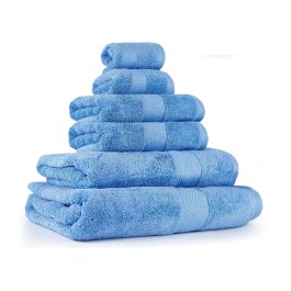 Luxury 100% Cotton Towel, 500GSM 6 Piece Towel Bundle-CornFlower Blue