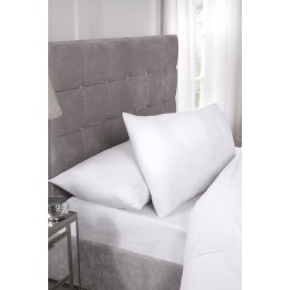 Easy Care Percale White - Pillowcase Pair