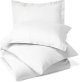 100% Cotton 200 Thread Count , Oxford Pillowcase Pair, White