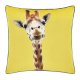 Catherine Lansfield Giraffe Cushion Cover Yellow 55x55cm