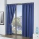 Blackout Lined Pencil Pleat Thermal Curtains, Blue