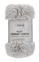 Catherine Lansfield Cuddly Throw, Silver