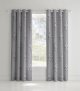 Catherine Lansfield Floral Bouquet Eyelet Curtains, Grey