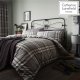 Catherine Lansfield Kelso Check Duvet Cover Set, Charcoal