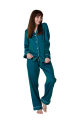 Bianca Long Sleeve Full Pajama Set Dark Green
