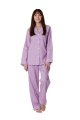 Women's Amara Long Sleeve Full Pajama Set, Purple