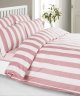 Louisiana Bedding Stripe Duvet Cover Set, 100% Cotton, 200 Thread Count, Pink/White